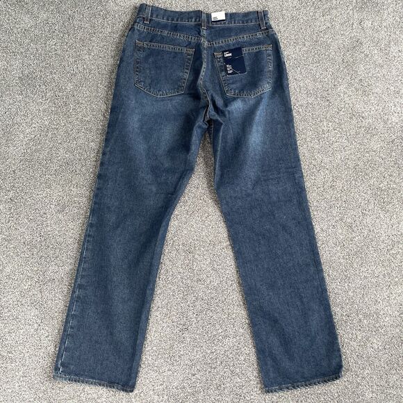 Gap Loose Fit Straight Leg Women's Jeans Blue Faded Denim Size 8 Regular NEW - Picture 2 of 12
